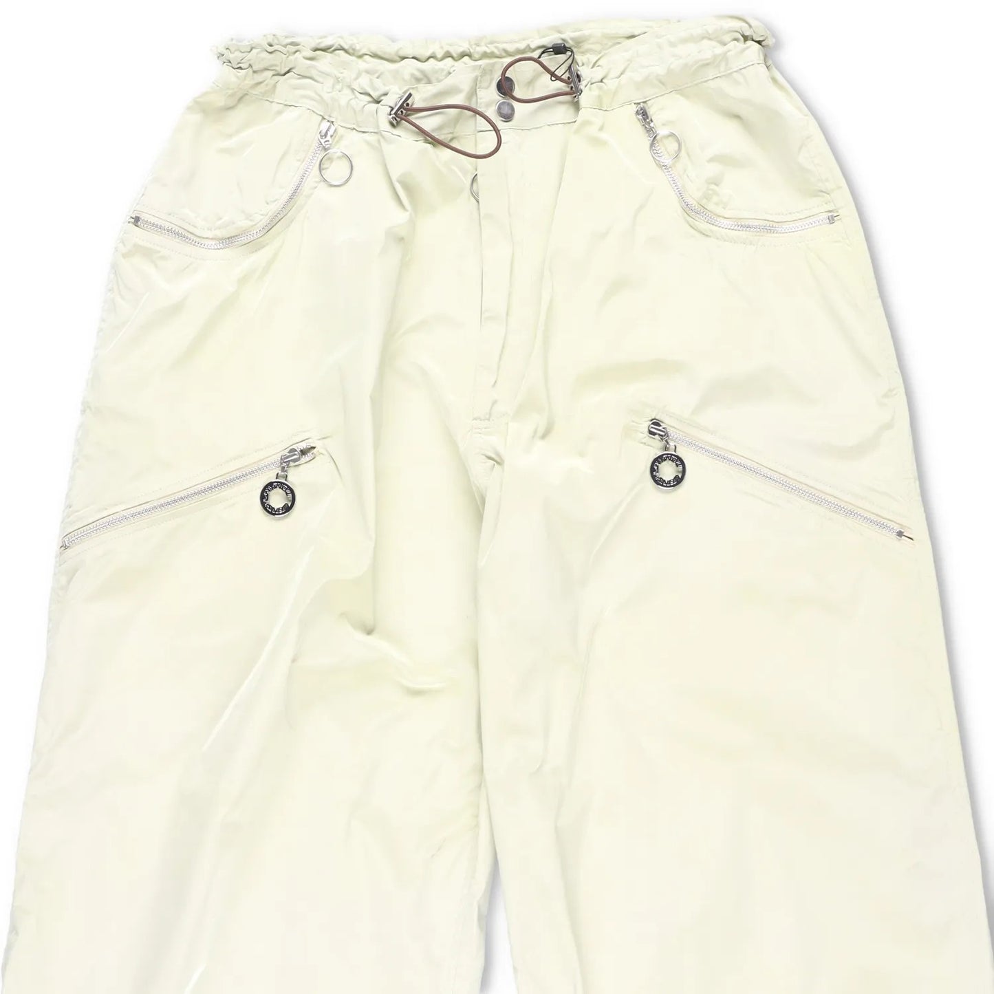 CHARLIE CONSTANTINOU Mens Nylon Essential Trousers Baggy Green M - L RRP 550 — View 2