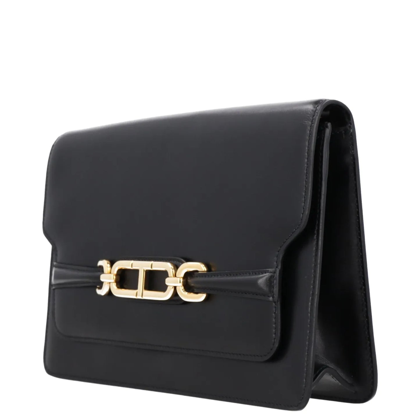 TOM FORD Womens Crossbody Bag Black Leather Gold Hardware Size M RRP 2700 — View 7