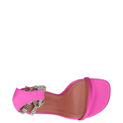 AMINA MUADDI Womens Heels Stiletto Pink Leather Rhinestone Strap UK 4 RRP 550 — View 7