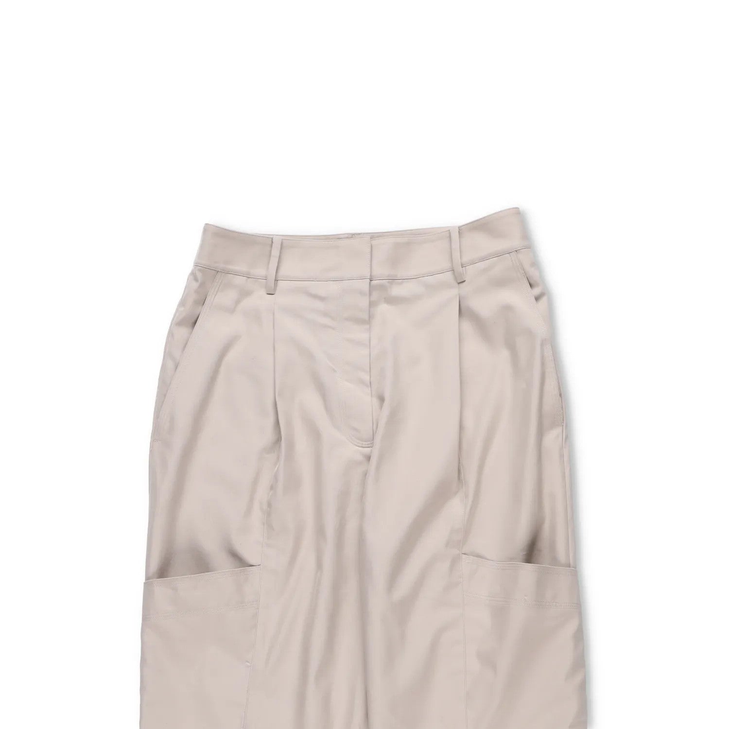 TIBI Mens Trousers Cotton Regular Fit Beige Large Pockets Size 6 RRP 250 — View 2