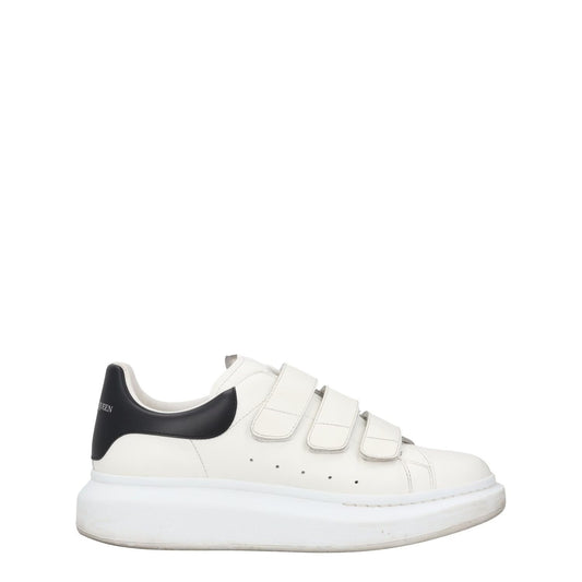 ALEXANDER MCQUEEN Mens White Black Leather Strappy Chunky UK 6 RRP 470