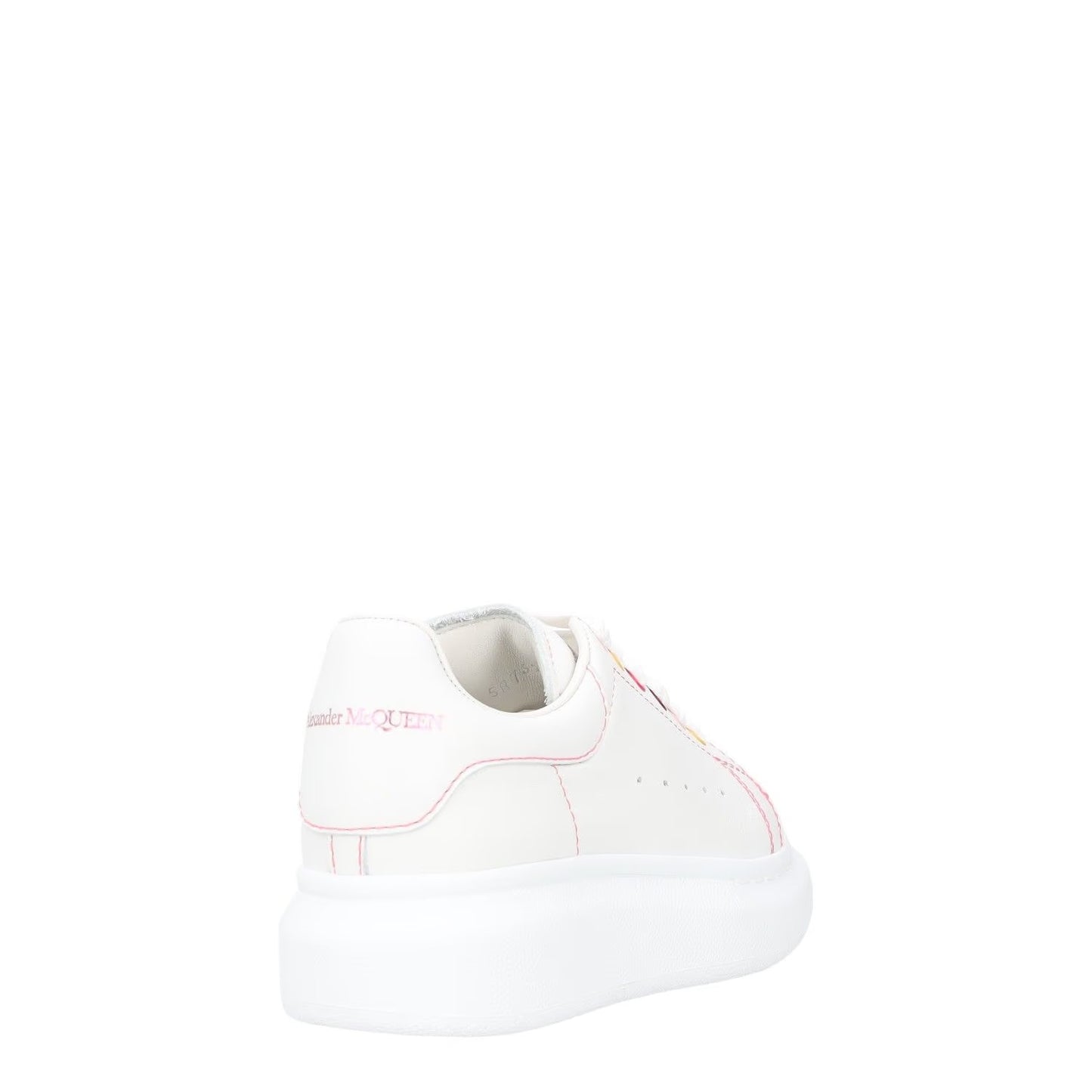 ALEXANDER MCQUEEN Girls Trainers White Low Top Lace Up Chunky UK 10 RRP 524 — View 6