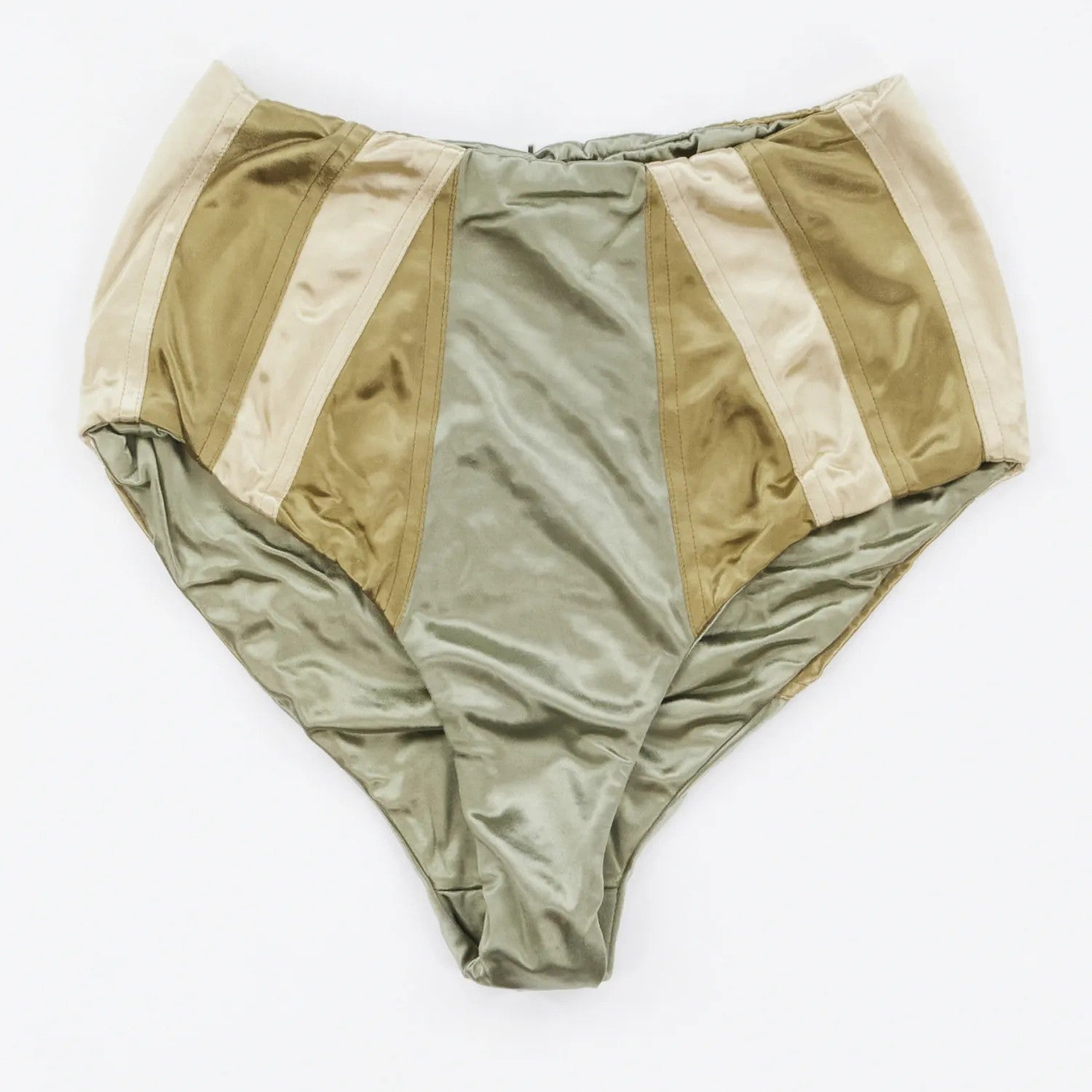 ISA BOULDER Womens Reversible Course Bikini Bottm High Waist Green Size M RRP125 — View 2