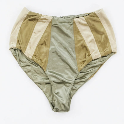 ISA BOULDER Womens Reversible Course Bikini Bottm High Waist Green Size M RRP125 — View 2