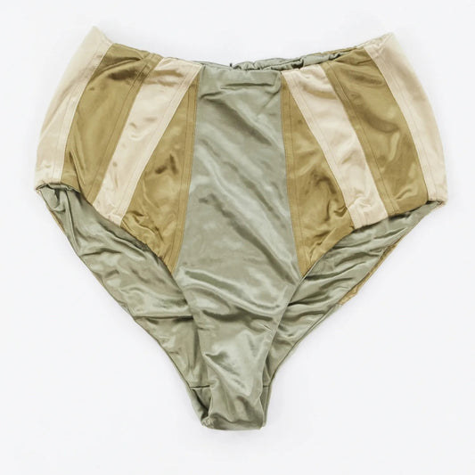 ISA BOULDER Womens Reversible Course Bikini Bottm High Waist Green Size M RRP125 — View 2