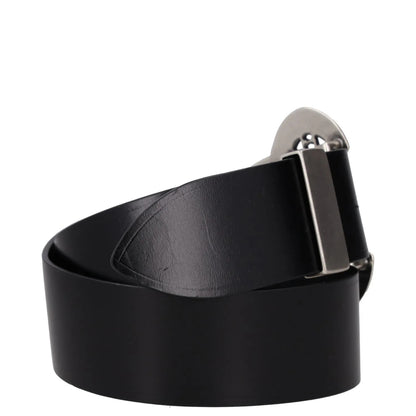 Isabel Marant Womens Black Leather Belt Stylish Silver Buckle Size 75 RRP 320 — View 5
