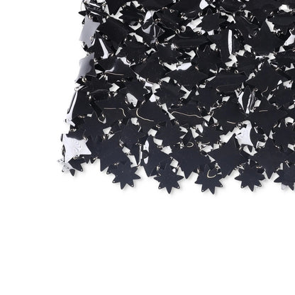 PACO RABANNE Womens Skirt Black Skirt PVC Stars Hook Eye Closure Size 38 RRP1300 — View 4