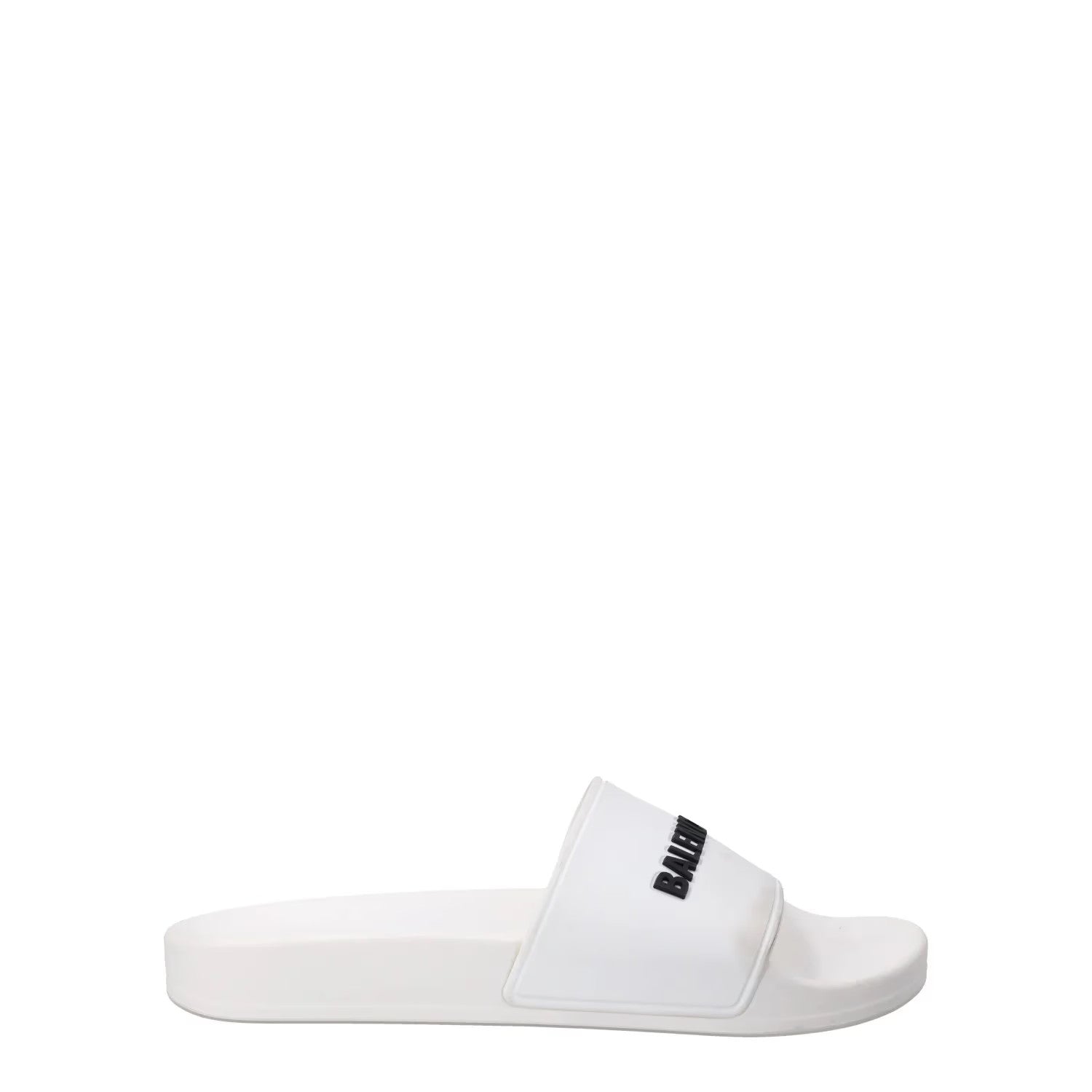 BALENCIAGA Women Piscini Pool Slide Rubber Flat Heel Sandal White UK 4 RRP 310