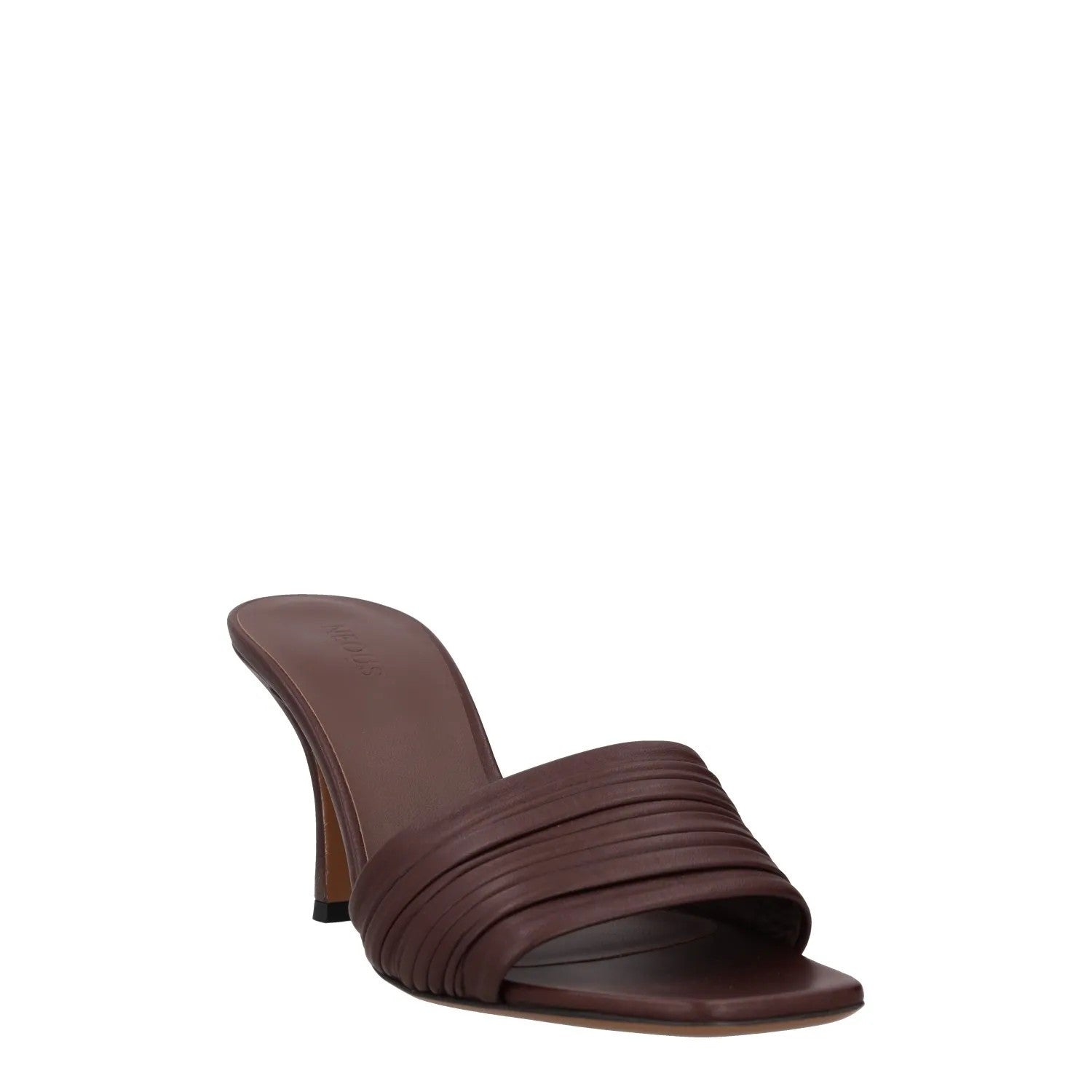 NEOUS Womens Brown Leather Mule Heel Comfort Ruched Slip On UK 7 RRP 586 — View 2