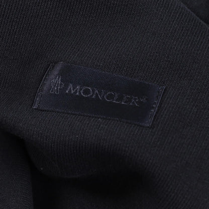 MONCLER Mens Shorts Sweat Black Mid Rise Logo Flat Front Drawstring XS RRP 475 — View 7
