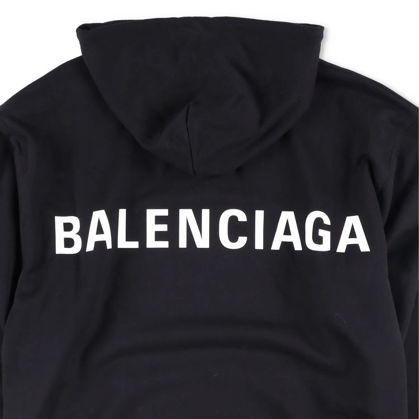 BALENCIAGA Unisex Adults Hoodie Cotton Black Kangaroo Pocket Size XXS RRP 690 — View 6