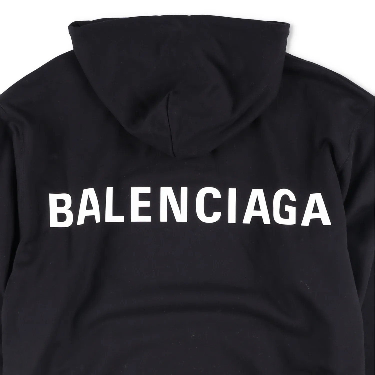 BALENCIAGA Unisex Adults Hoodie Cotton Black Kangaroo Pocket Size XXS RRP 690 — View 6