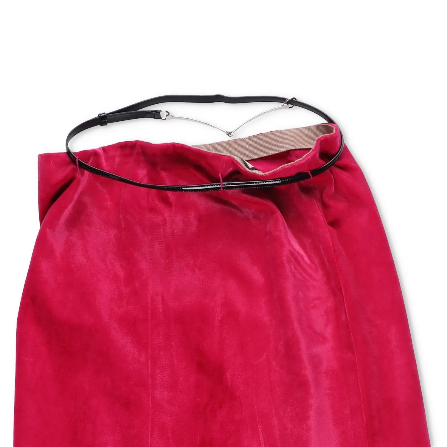 GUCCI Women Aline Maxi Skirt Mid Waist Aline A-Line Burgundy Red Size 40 RRP2100 — View 8
