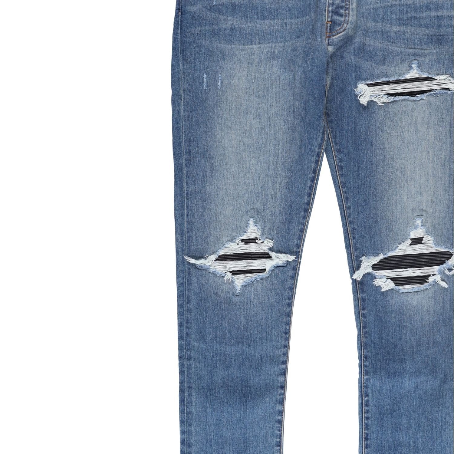 AMIRI Mens Mx1 Skinny Jeans Blue Denim Mid Rise Button Closure Size 36 RRP 1115 — View 4