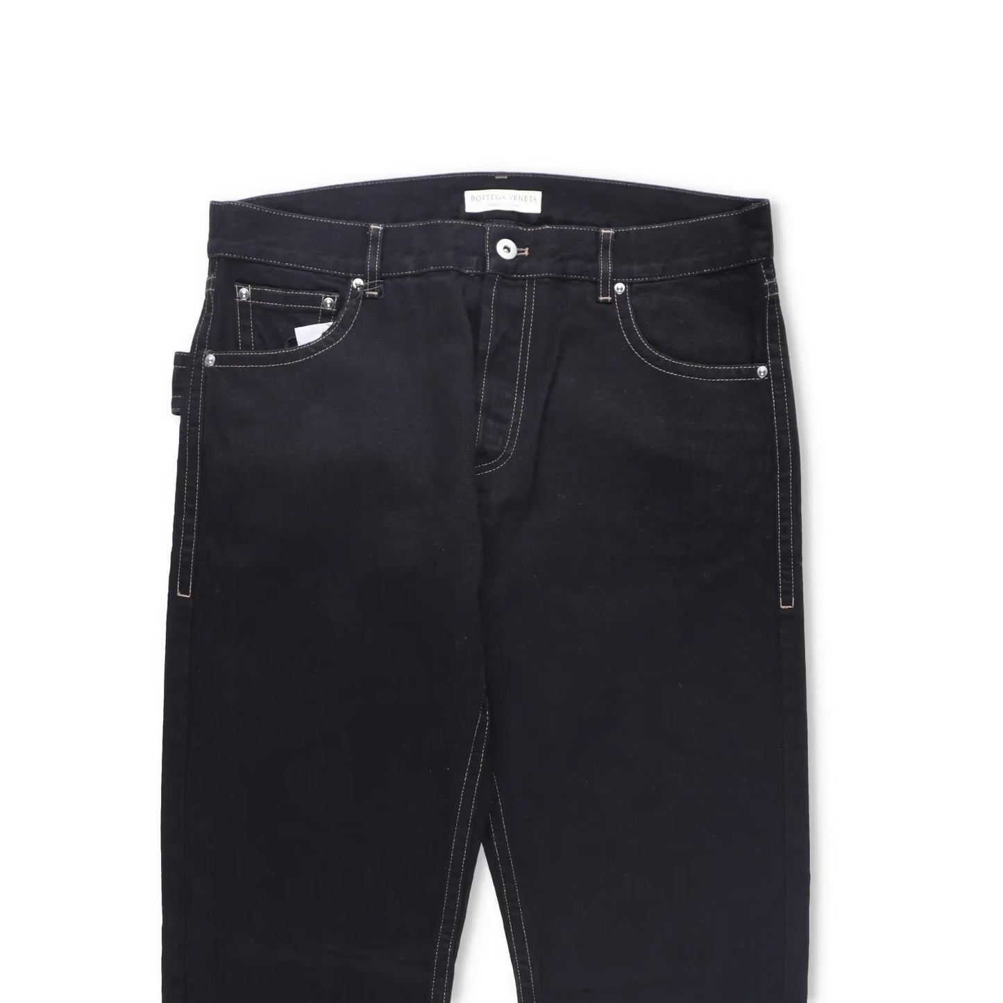 BOTTEGA VENETA Mens Denim Jeans Comfort Straight Leg Black Size 50 RRP 450 — View 2