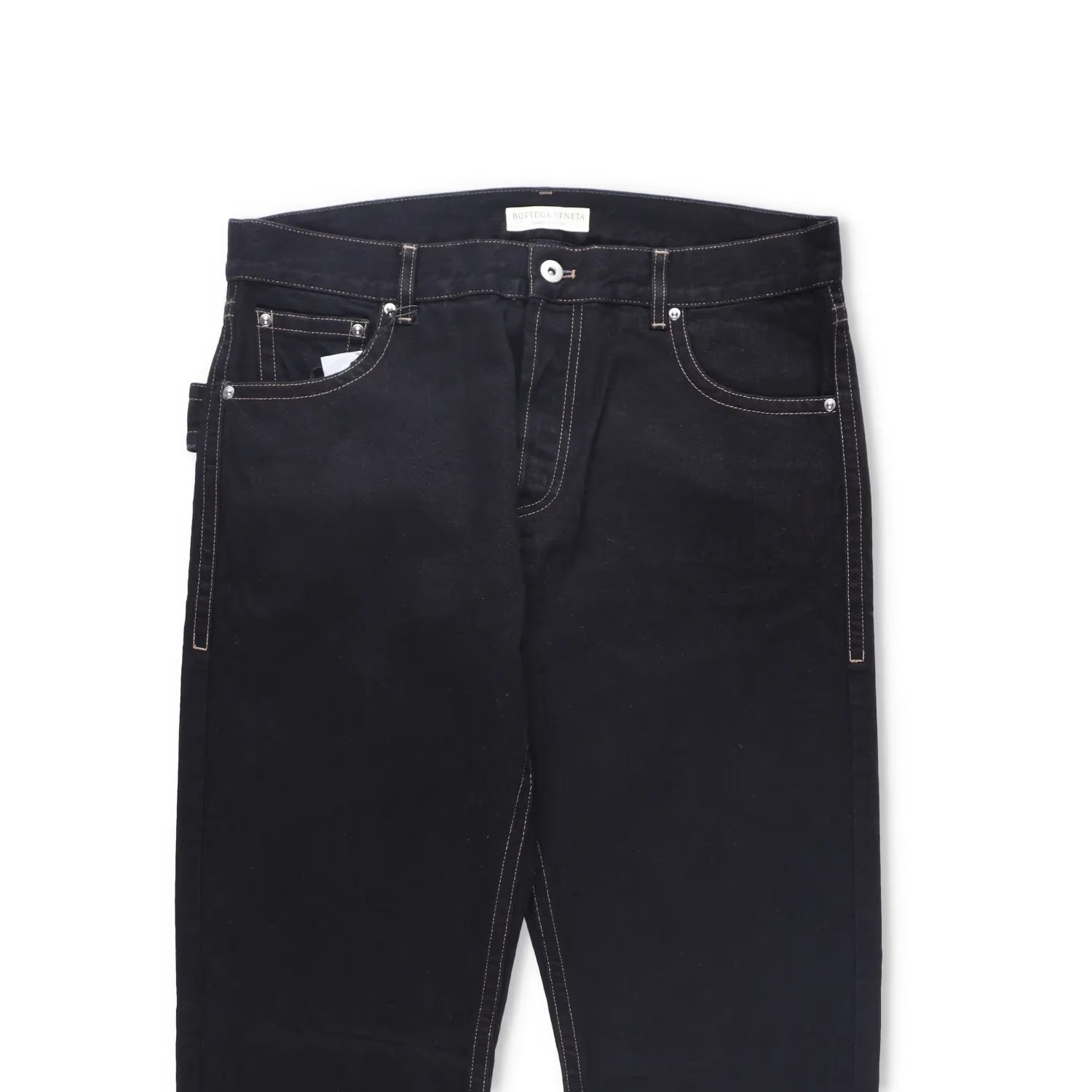 BOTTEGA VENETA Mens Denim Jeans Comfort Straight Leg Black Size 50 RRP 450 — View 2