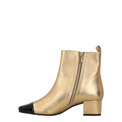 CAREL Womens Estime Exclusive Ankle Bootie Gold Leather Patent Formal UK5 RRP505 — View 4