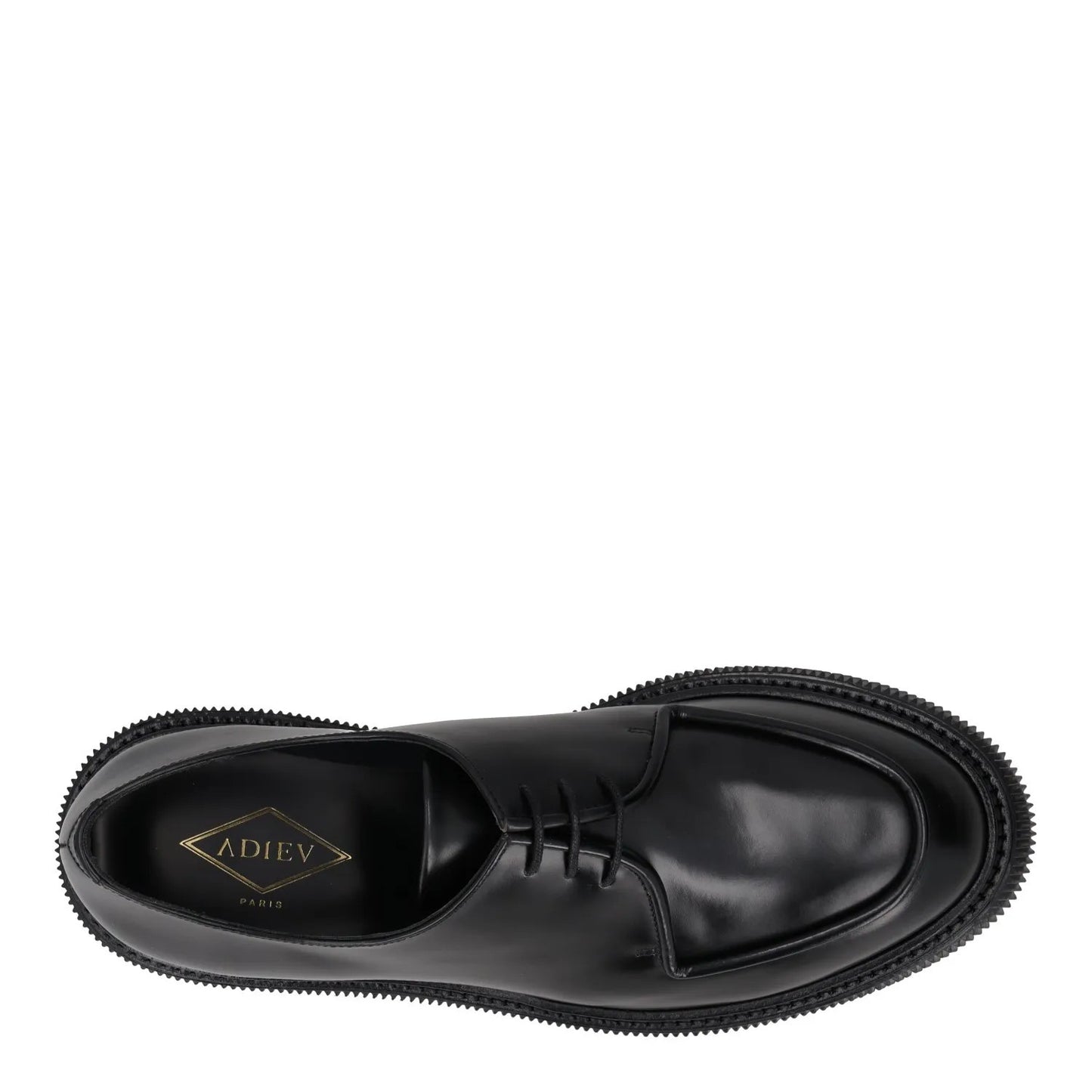 ADIEV Mens Loafers Black Patent Leather Lace Up Chunky Sole Casual UK 9 RRP 400 — View 7