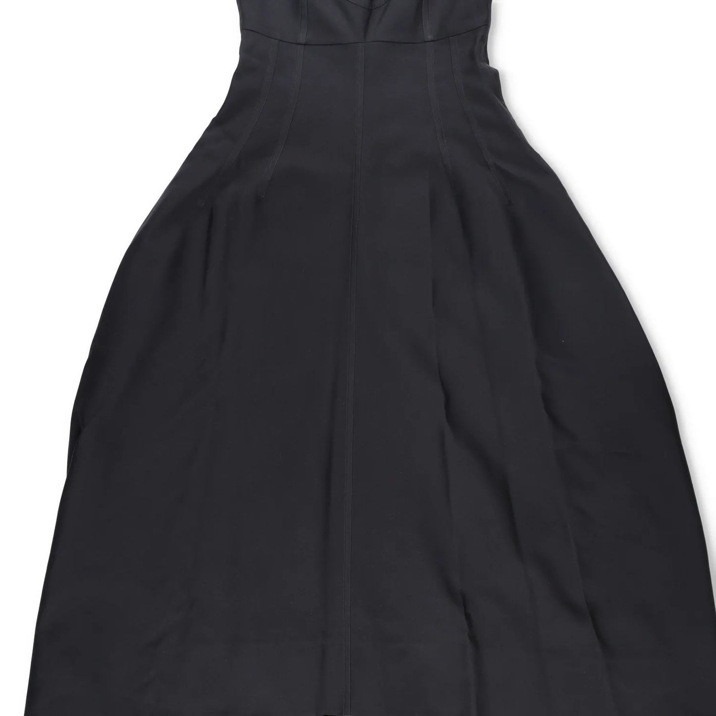 JIL SANDER Womens Midi Dress Strap Bustier Flare Black Strappy Size 34 RRP 2093 — View 3