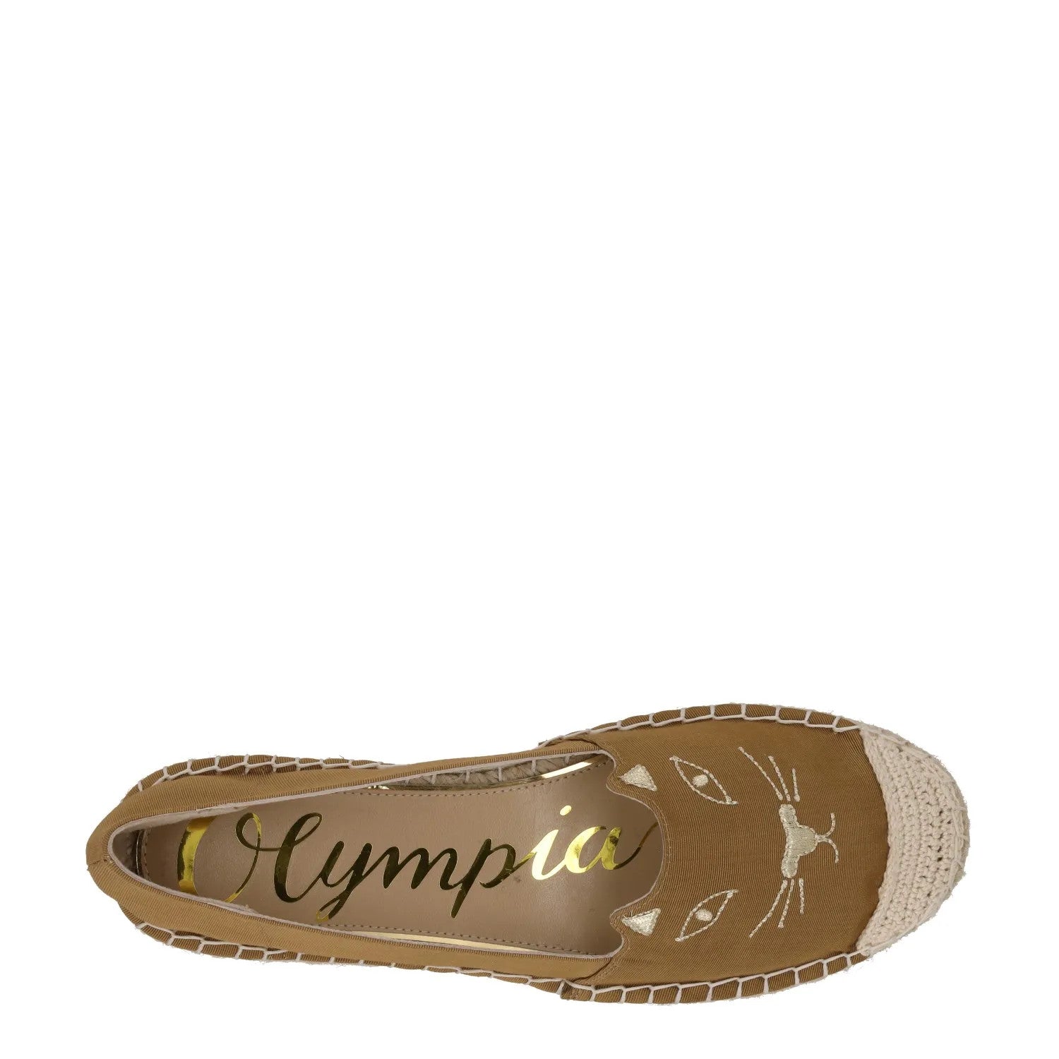 CHARLOTTE OLYMPIA Womens Kitty Espadrilles Fabric Printed Tan Brown UK8 RRP 425 — View 7
