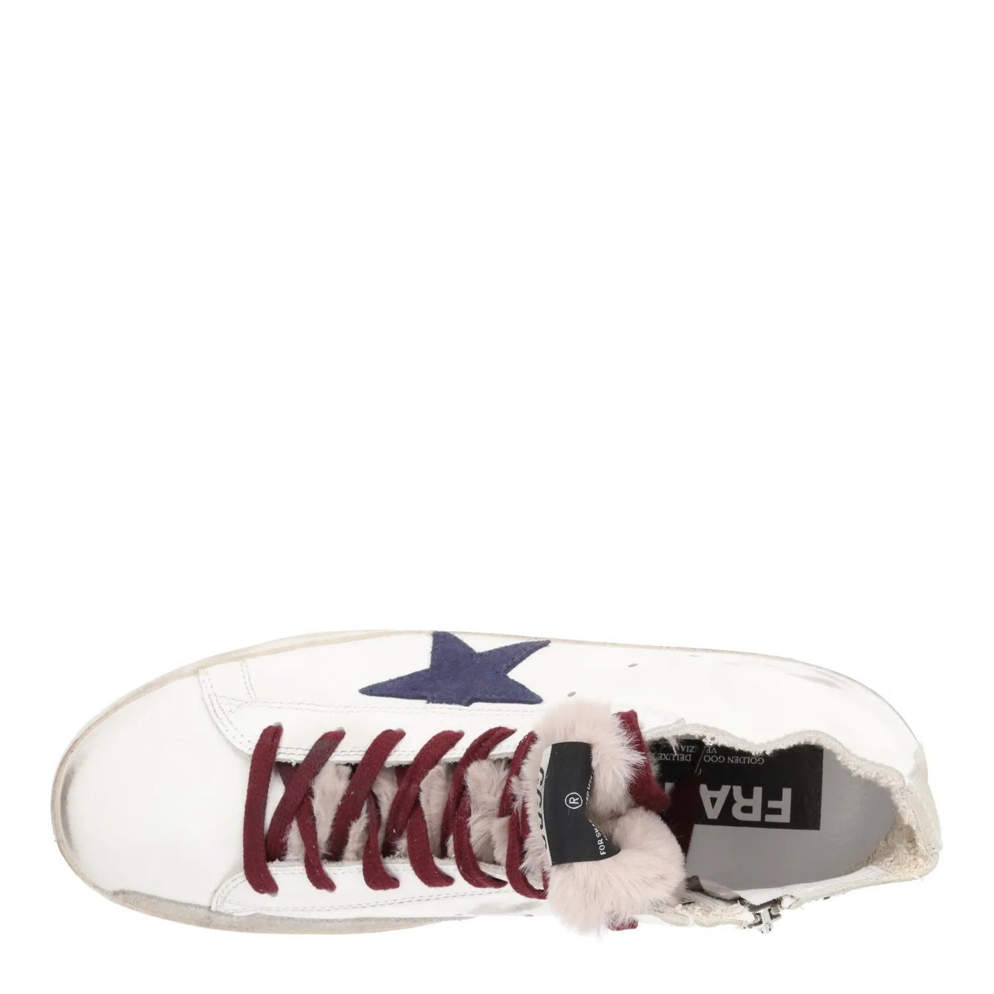 GOLDEN GOOSE Womens Trainers White Leather Lace Up High Top UK 7 RRP 485 — View 7