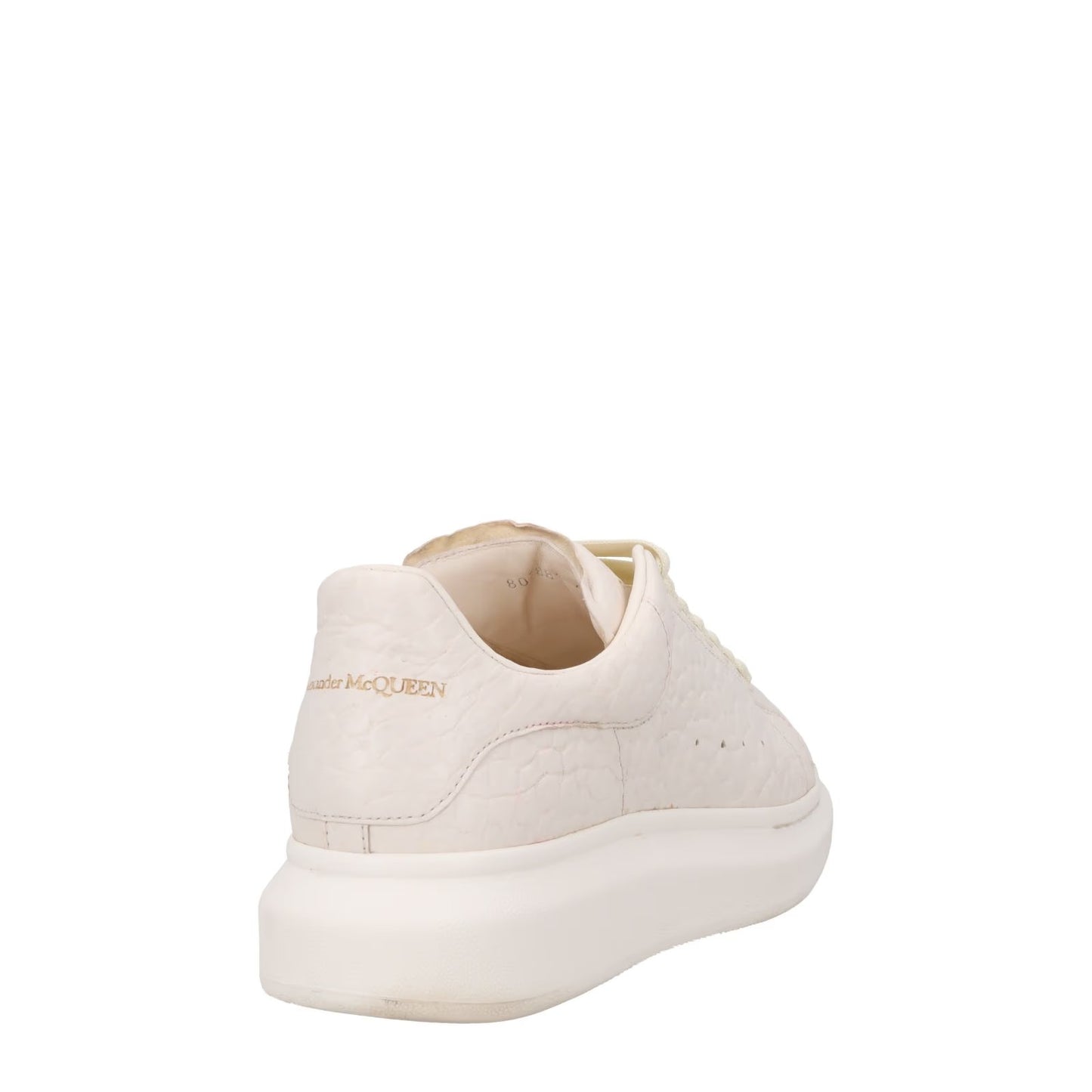 ALEXANDER MCQUEEN Mens Chunky Grain Sneaker Leather White Low Top EU 42 RRP 595 — View 6