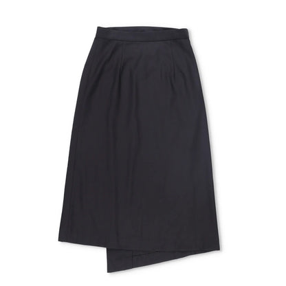 LOW CLASSIC Womens Midi Skirt Button Accents Black Twill Fabric Size S RRP 350 — View 9