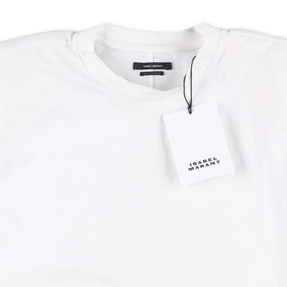 ISABEL MARANT Womens Zelikia T-Shirt Short Sleeve Tie Front White Size S RRP 235 — View 5