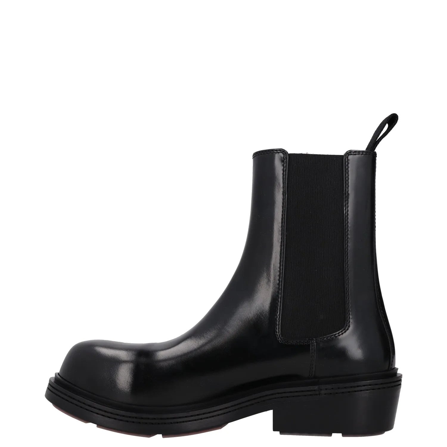BOTTEGA VENETA Womens Chelsea Ankle Boot Vinyl Leather Black UK 4 RRP 1445 — View 4