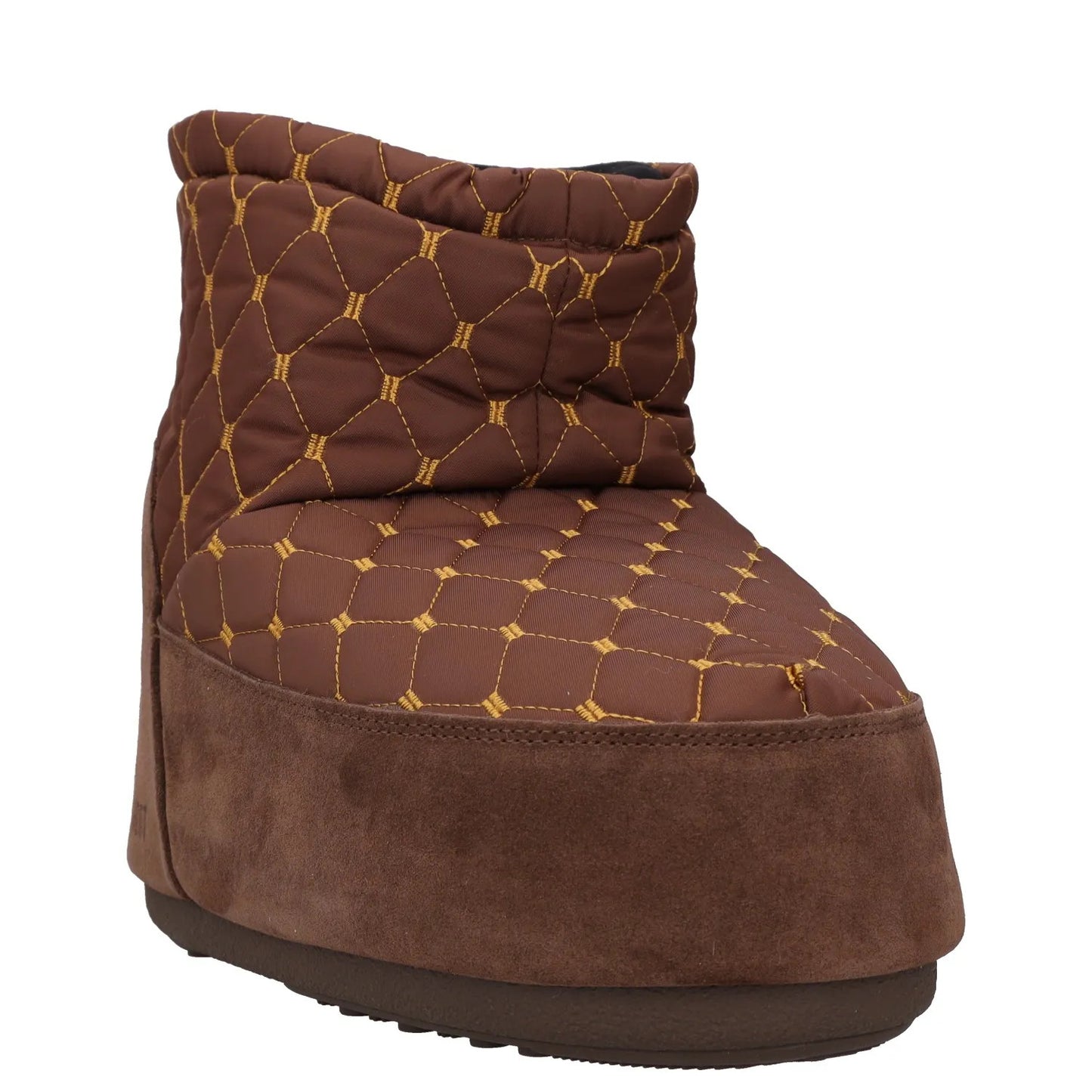 MOON BOOT Womens Icon Low Nolace Quilted Snow Boot Brown UK10.5-12 RRP 225 — View 2