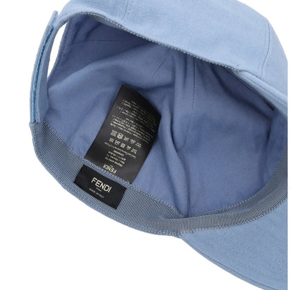 FENDI Mens Baseball Hat Ff Stitches Blue Adjustable Fit One Size RRP 380 — View 9