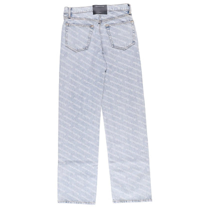 ALEXANDER WANG Womens Ez Mid Rise Relaxed Stripe Pebble Bleach Jeans 26 RRP 515 — View 11