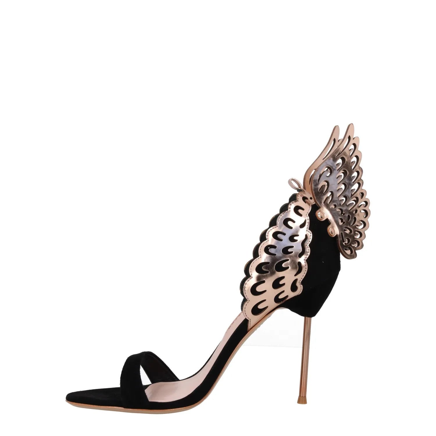 SOPHIA WEBSTER Womens Evangeline Sandal Suede Leather Black Heel UK 7.5 RRP580 — View 4