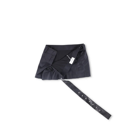 16ARLINGTON Womens Nimue Mini Skirt Pleated Black with Belt Size 10 RRP 700 — View 9