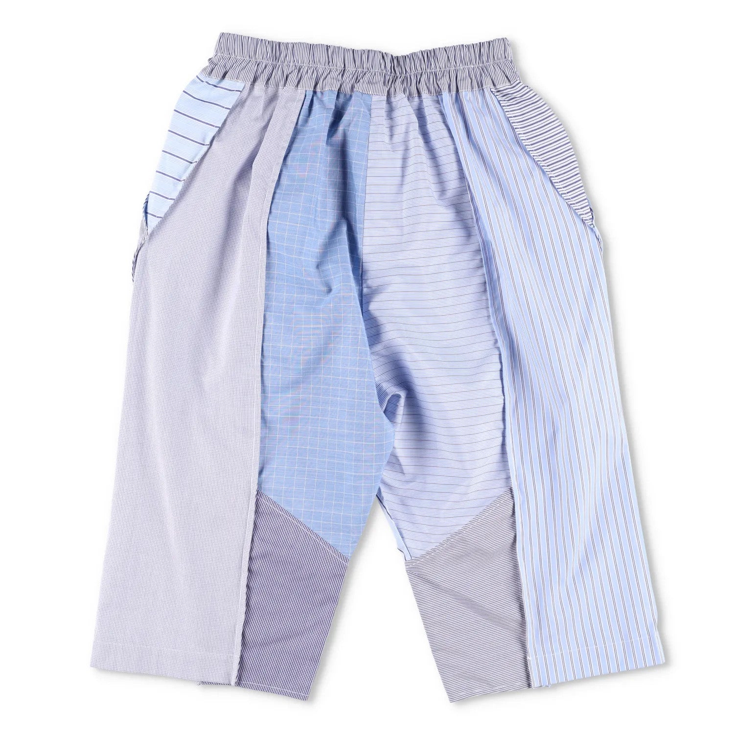 BY WALID Mens Shorts Cotton Multicoloured Patchwork Elastic Waist Size S RRP 400 — View 3