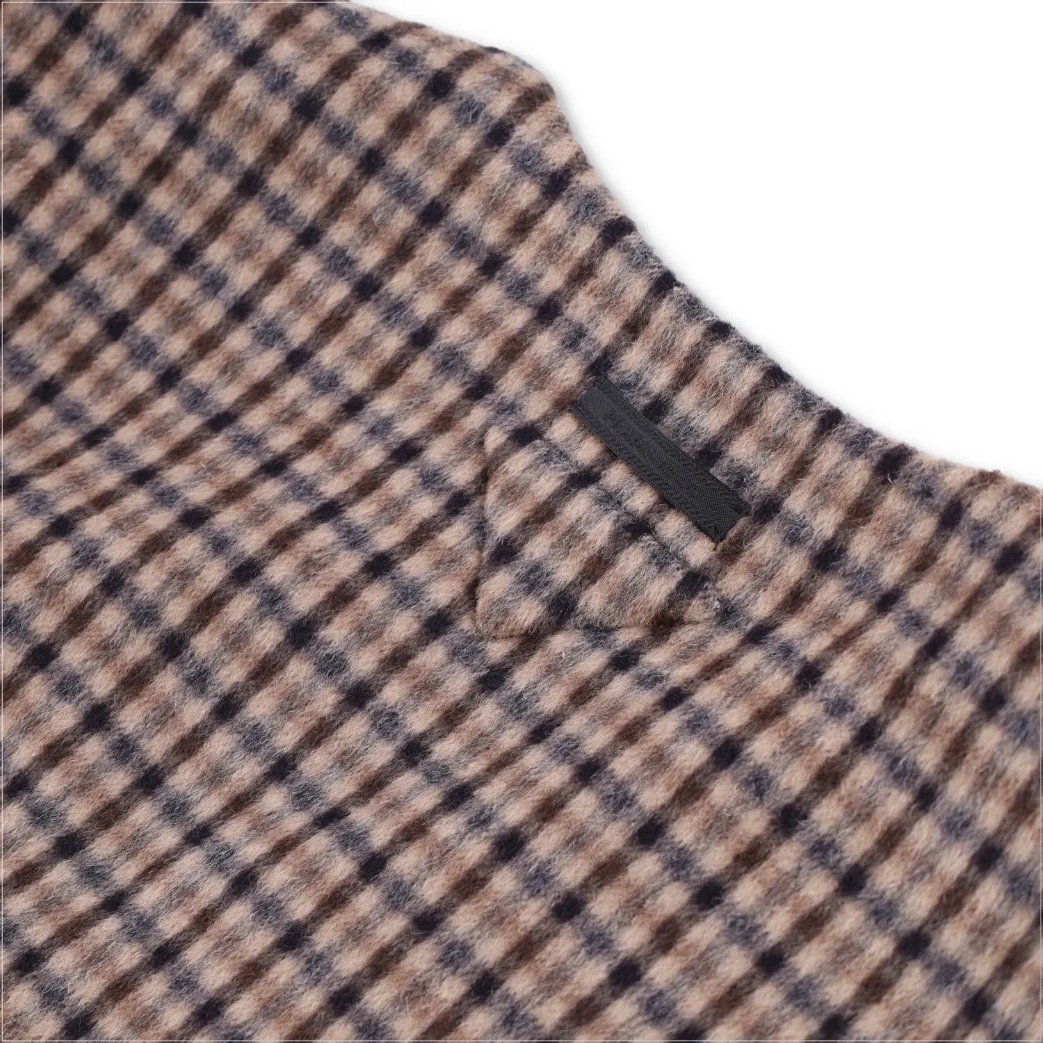 PRADA Womens Blouse V-Neck Long Sleece Check Pattern Brown Size 42 RRP 2830 — View 6