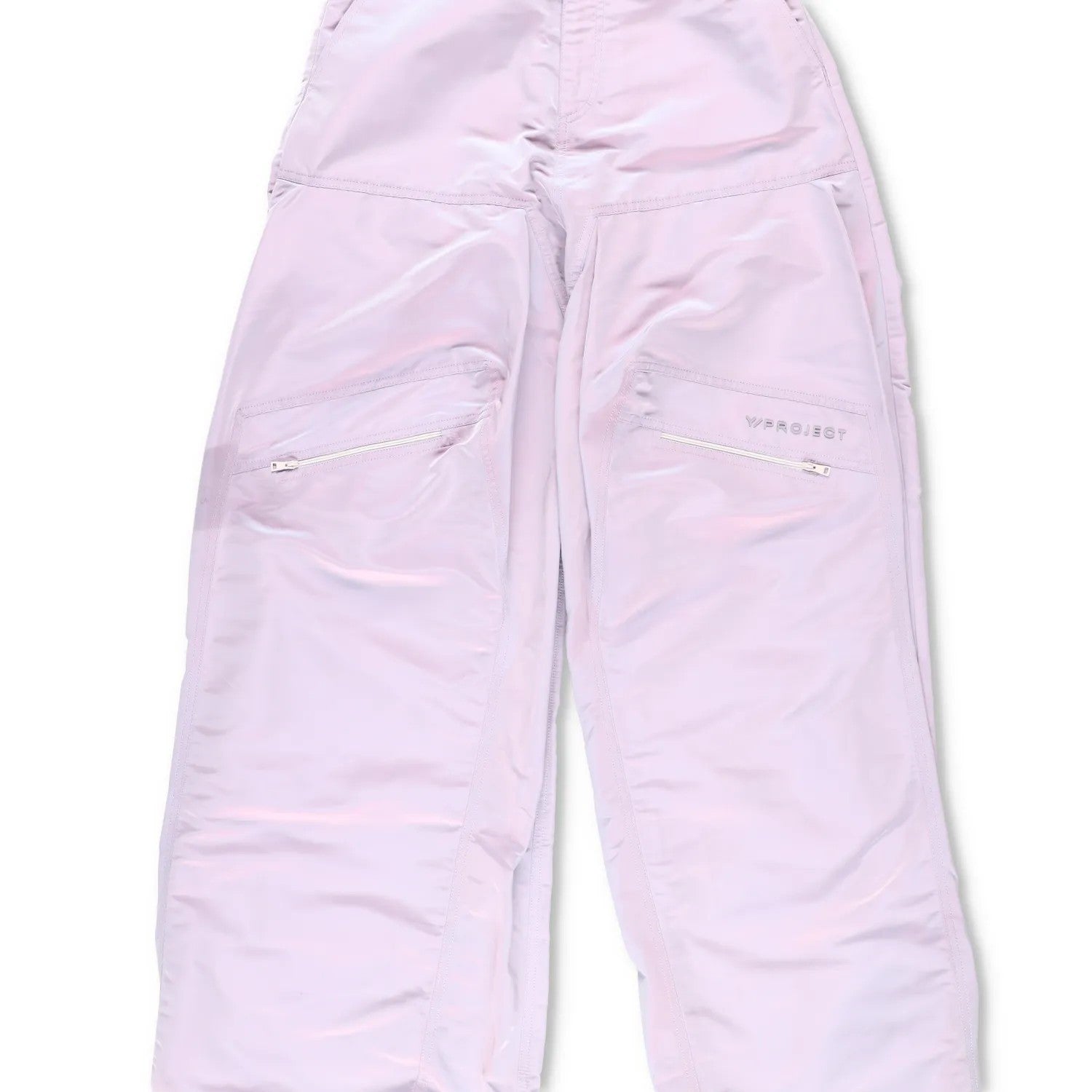 Y PROJECT Womens Pop-Up Pants Wide Leg Snow Pants High Rise Zip Purple S RRP 880 — View 3