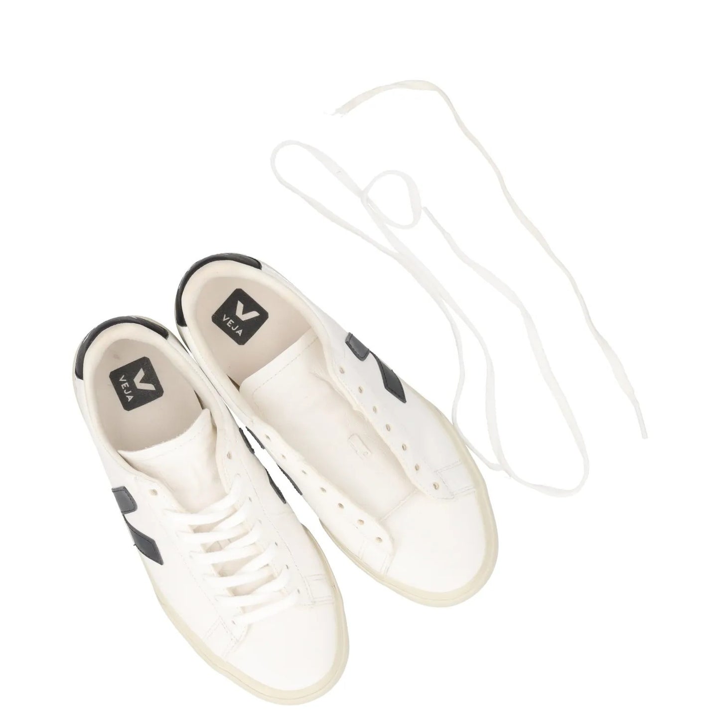 VEJA Womens Co Campo Sneakers White Black Trainer Low Top Lace Up UK 7 RRP 140 — View 9