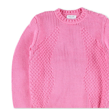 MARINE SERRE Womens Jumper Chunky Knit Crewneck Pullover Pink Size XS RRP 1120 — View 3