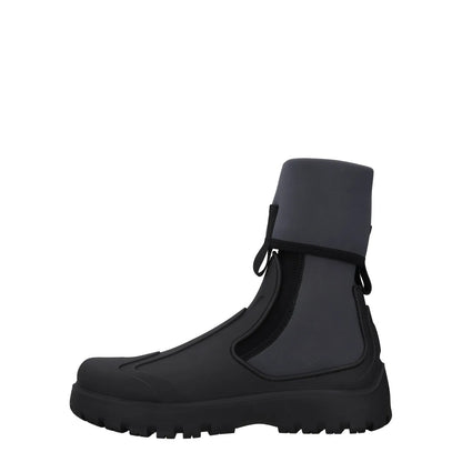 DIOR HOMME Mens Garden Rain Boots Black Synthetic Waterproof UK 12 RRP 855 — View 4