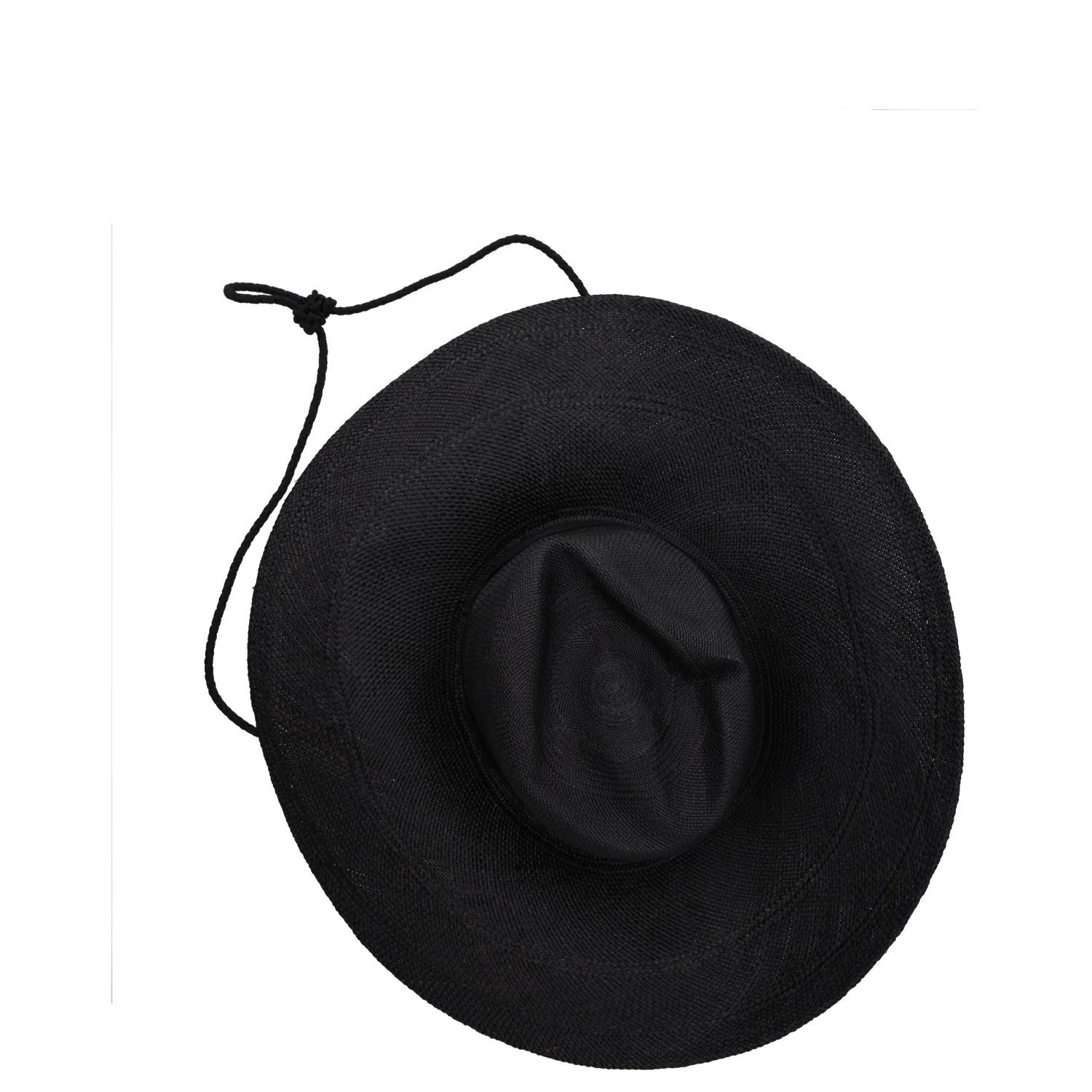 RUSLAN BAGINSKIY Womens Wide Brim Straw Fedora Hat Black Size M RRP 520 — View 7