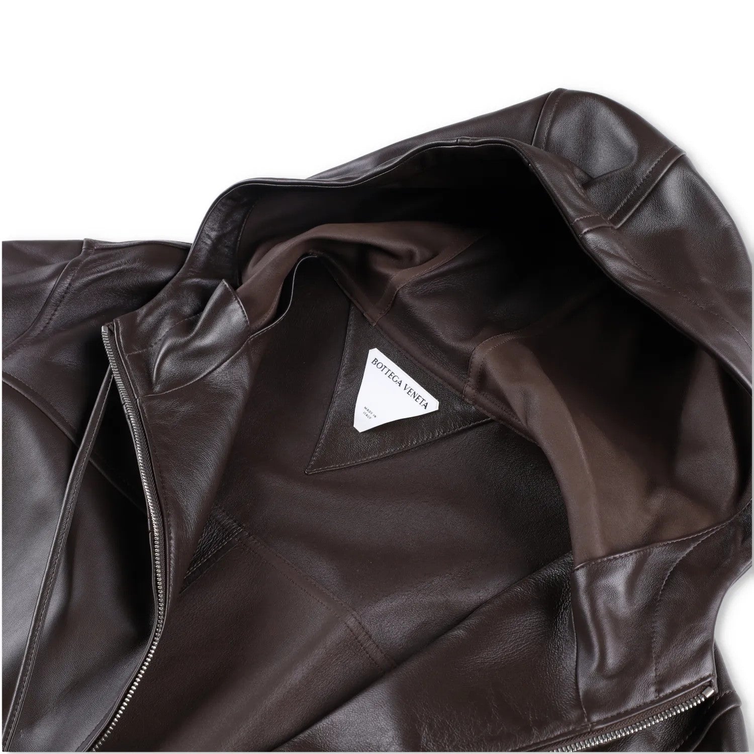 BOTTEGA VENETA Womens Blouson Medium Weight Nappa Coat Jacket Green XL RRP 3882 — View 7
