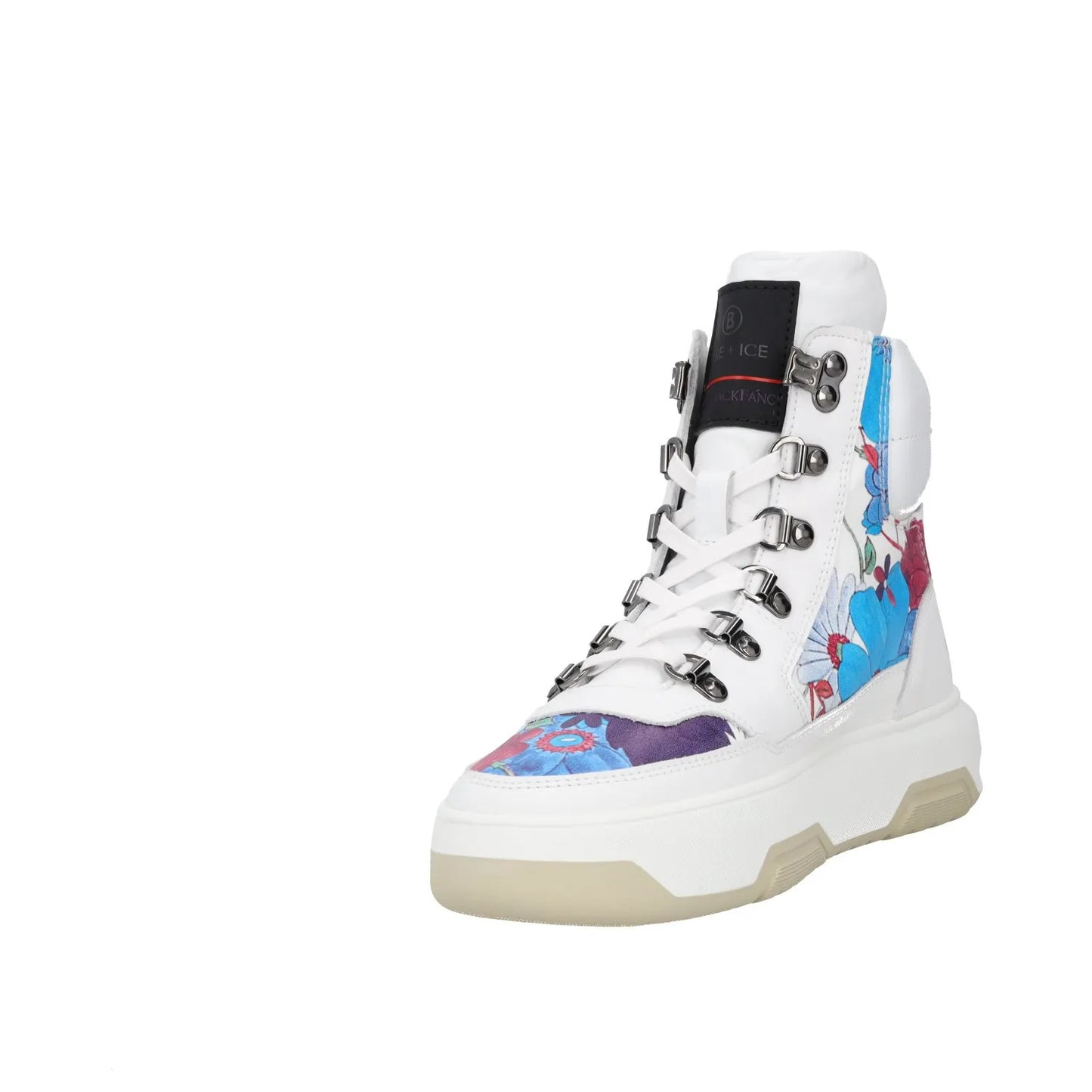 BOGNER Womens Trainers High Top White Leather Lace Up Sneakers UK 6 RRP 275 — View 3
