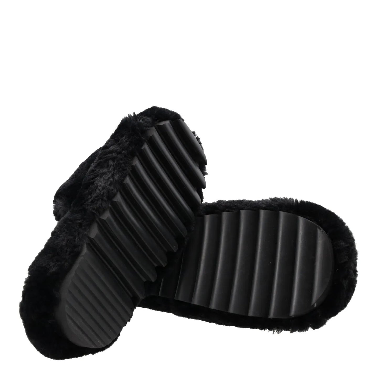 SACAI Womens Hotel Slippers Synthetic Casual Black Faux Fur EU 36 RRP 460 — View 10
