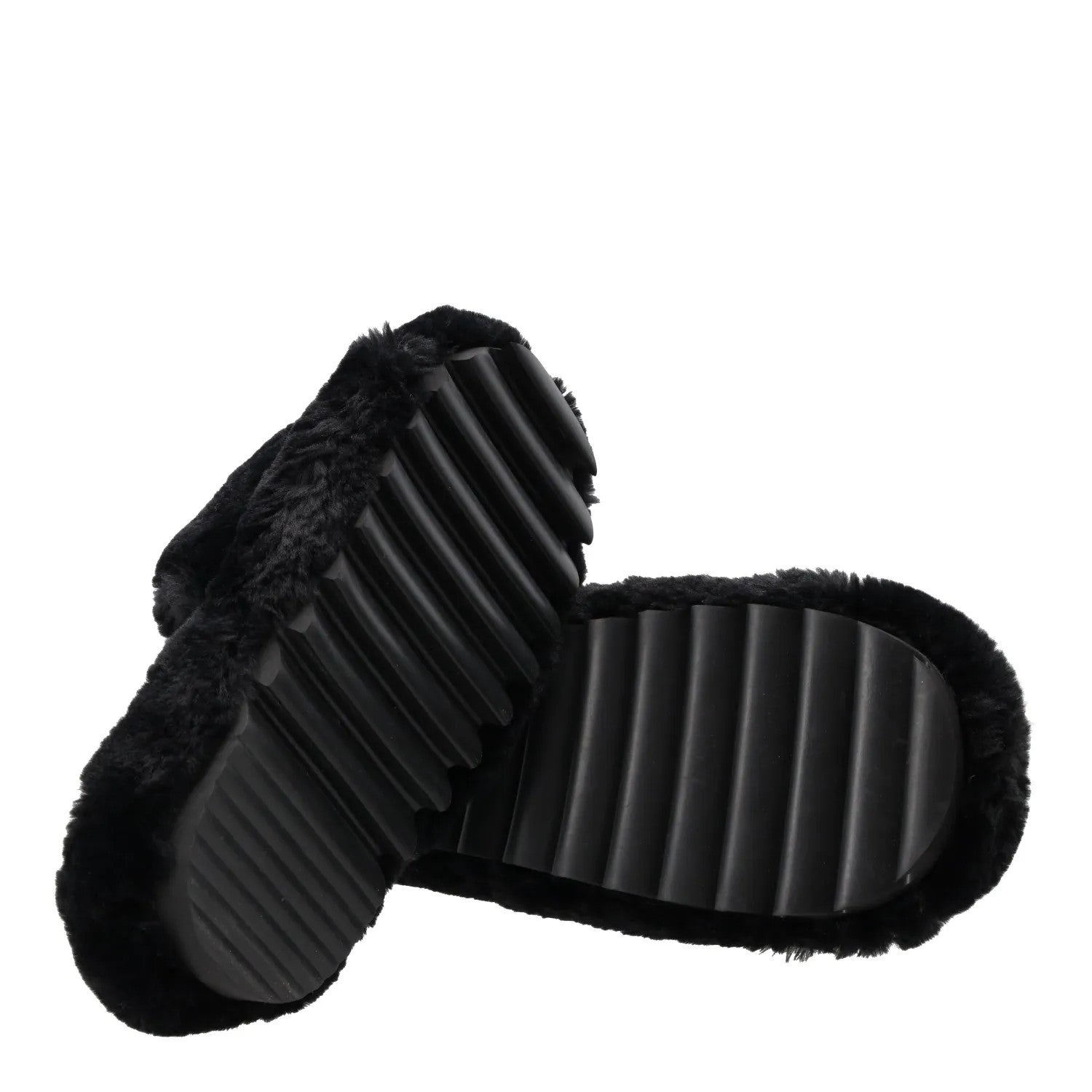 SACAI Womens Hotel Slippers Synthetic Casual Black Faux Fur EU 36 RRP 460 — View 10