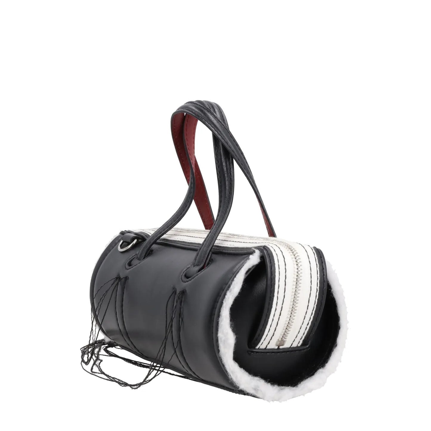 DENTRO Womens Anona Leather Crossbody Bag Black Leather Top Handle OS RRP 535 — View 5