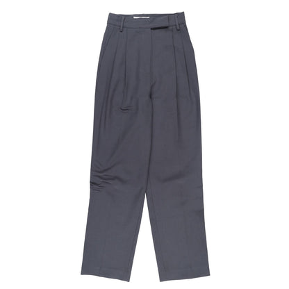 FRANKIE SHOP Womens Bea Suit Pants Grey Pleated Wide Leg Size XS RRP 195