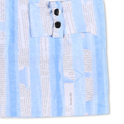 FEBEN Womens The Read Mini Skirt Multicoloured Buttons Striped Short 34 RRP 505 — View 4