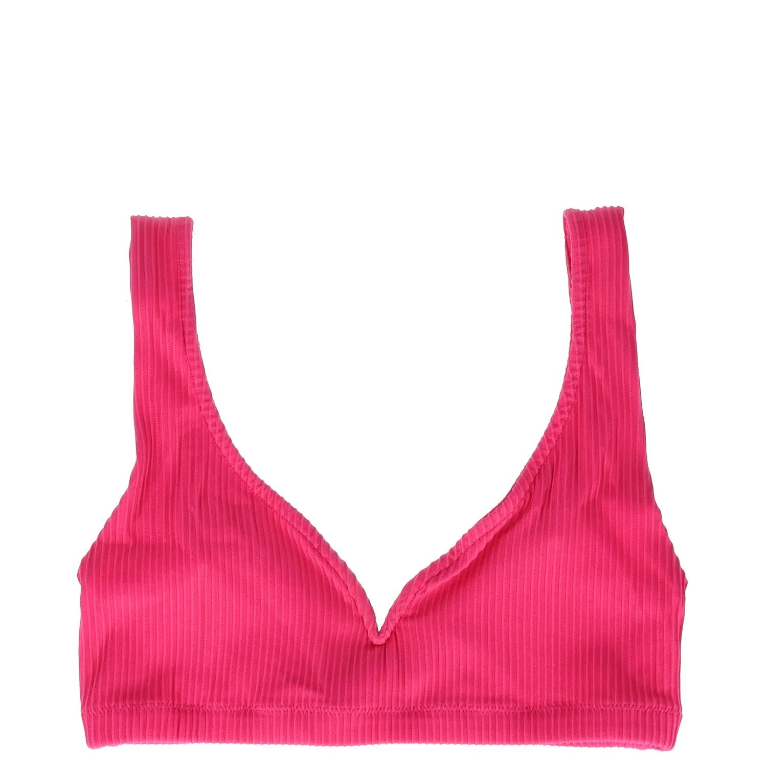 ALEXANDRA MIRO Womens Kamala Bikini Top Raspberry Texture Solid Strappy S RRP155 — View 3