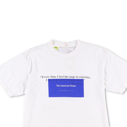CONNER IVES Mens T-Shirt Mixed Vintage Fibre White Logo Short Sleeve S RRP 145 — View 2